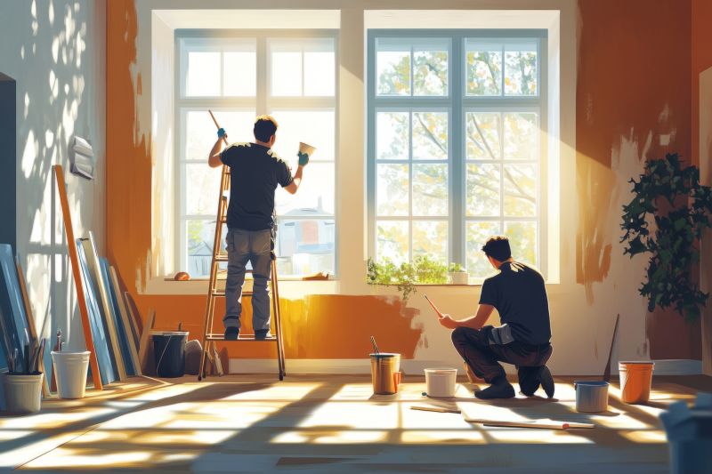 Townhouse Interior Painting in Wilmington, NC